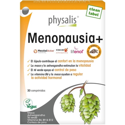 Физалис Менопауза+ 30 таблеток Physalis биодобавка менопауза aktiv forte 30 таблеток