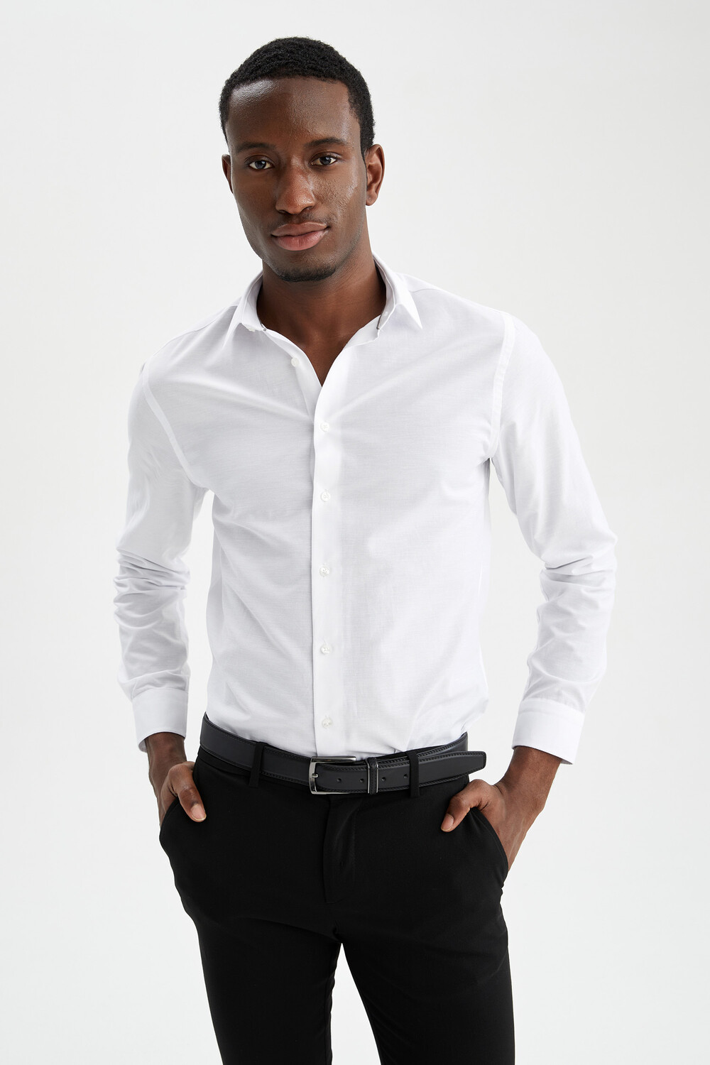 

Рубашка DeFacto Langarm SLIM FIT, белый