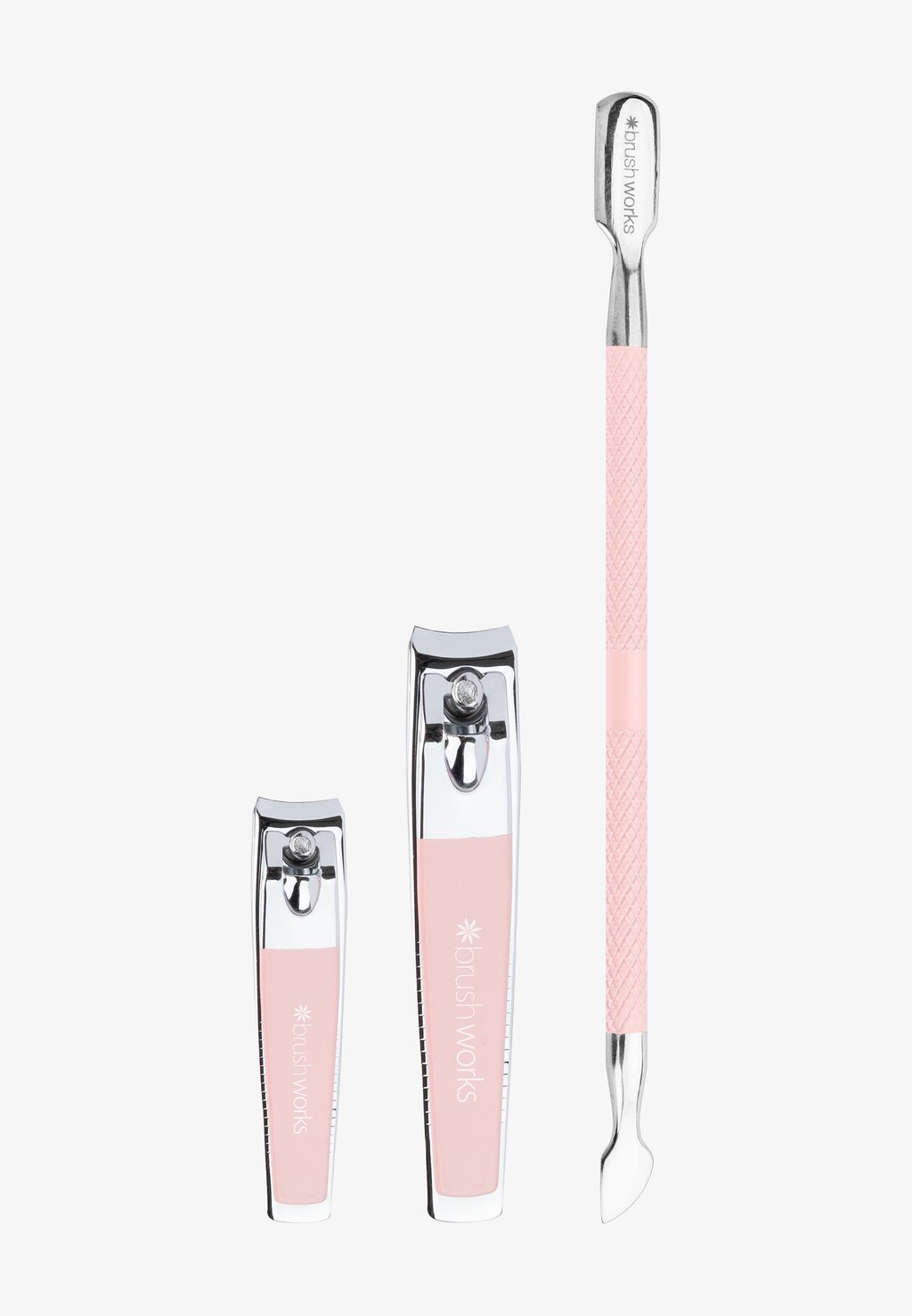 Набор для ногтей Brushworks Manicure Set Brushworks, цвет pink & silver