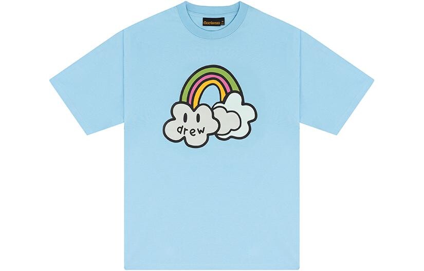 

Футболка мужская синяя Drew House, синий