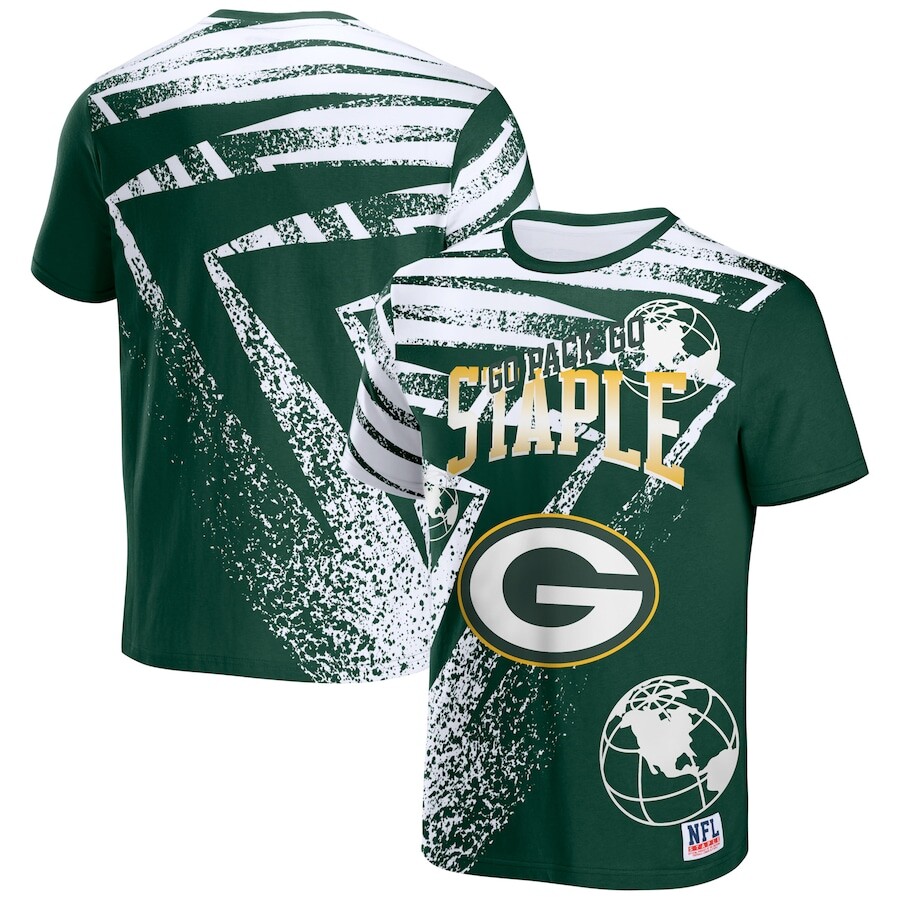 

Футболка с коротким рукавом Staple Green Bay Packers, зеленый