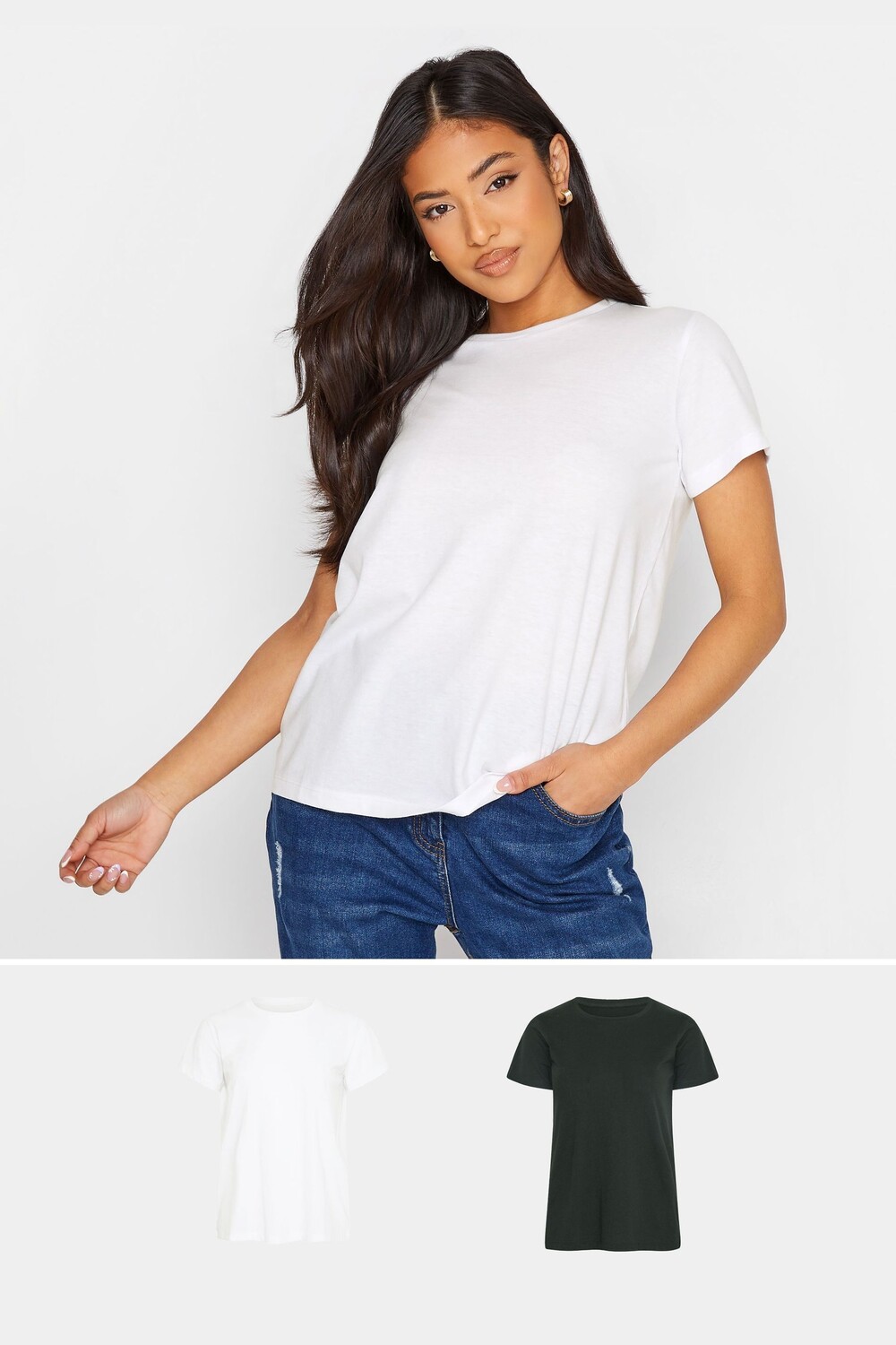 

Комплект из 2 футболок PixieGirl Petite, белый