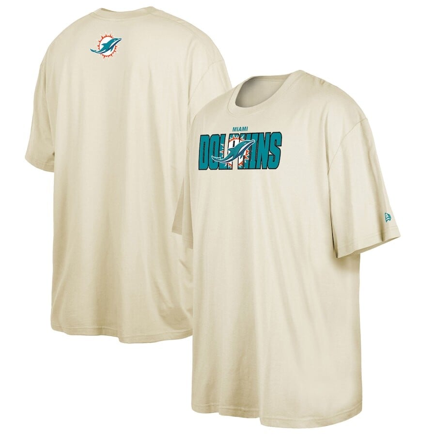 

Футболка с коротким рукавом New Era Miami Dolphins, кремовый