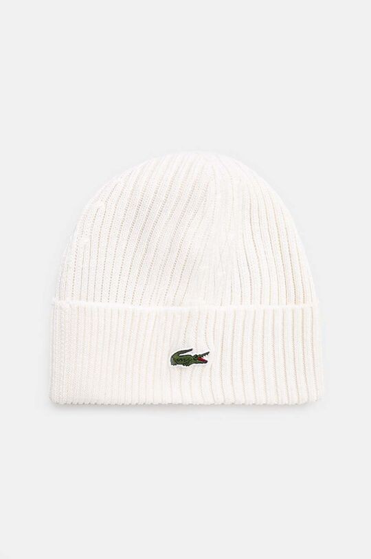 

Шерстяная шапка Lacoste, бежевый