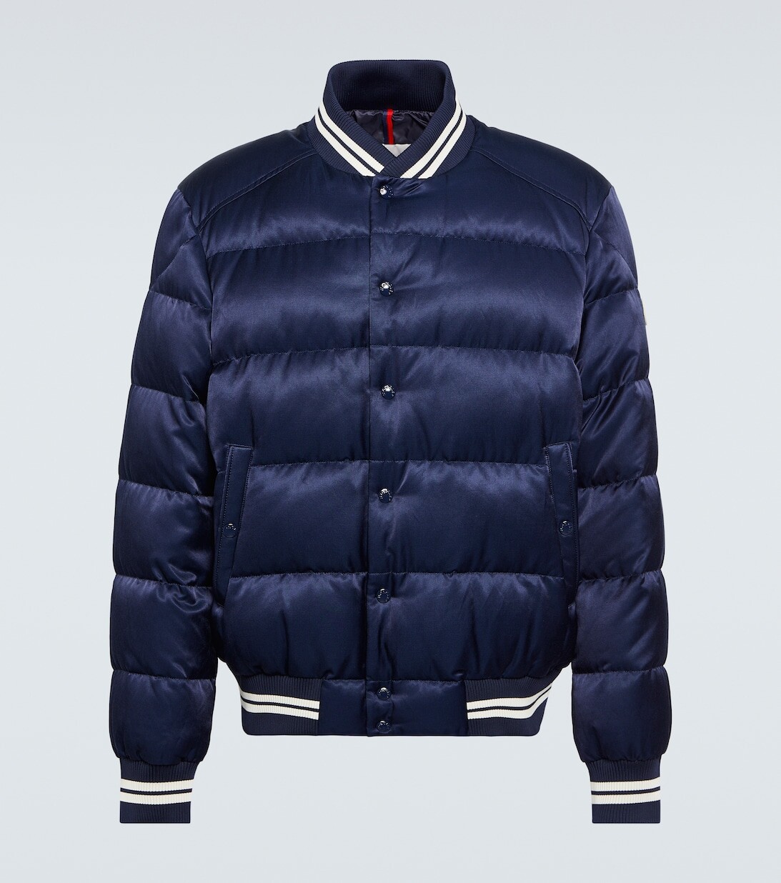 

Атласный пуховик Dives Moncler, синий