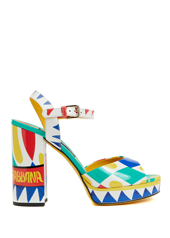 

Кожаные босоножки carretto на каблуке на платформе Dolce&Gabbana