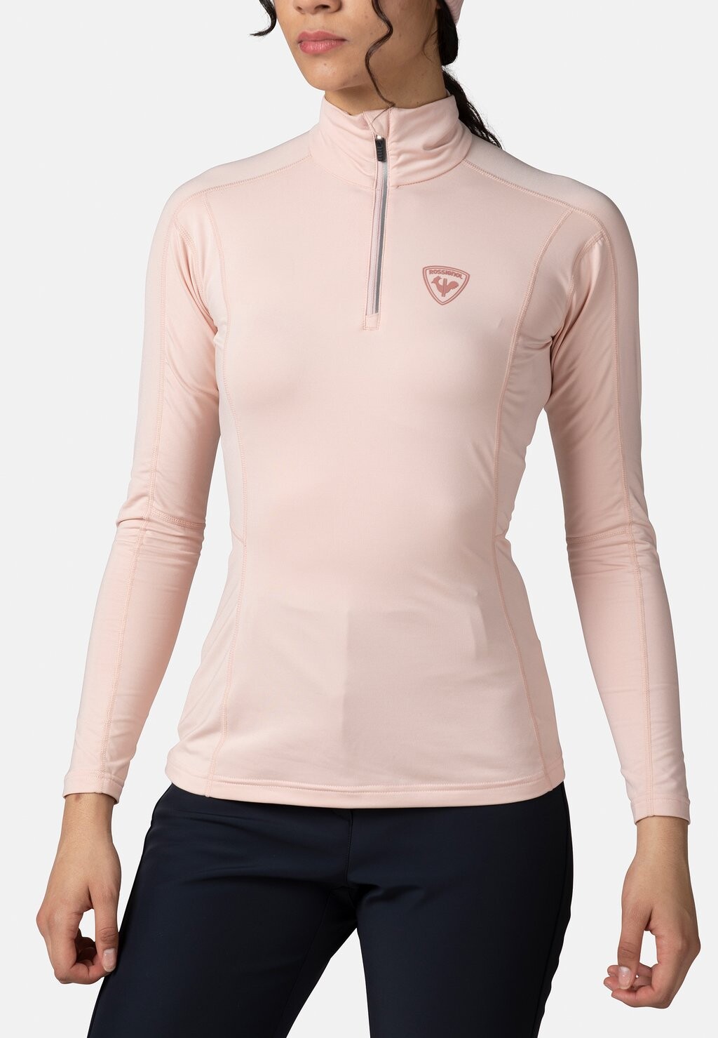 

Топ с длинными рукавами CLASSIQUE HALF-ZIP Rossignol, цвет powder pink