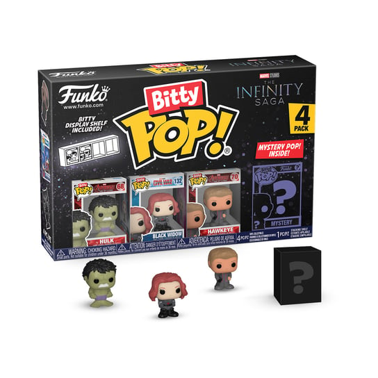 Funko Bitty POP!, коллекционная фигурка, Marvel, The Infinity Saga, Халк, 4 упаковки Funko POP!