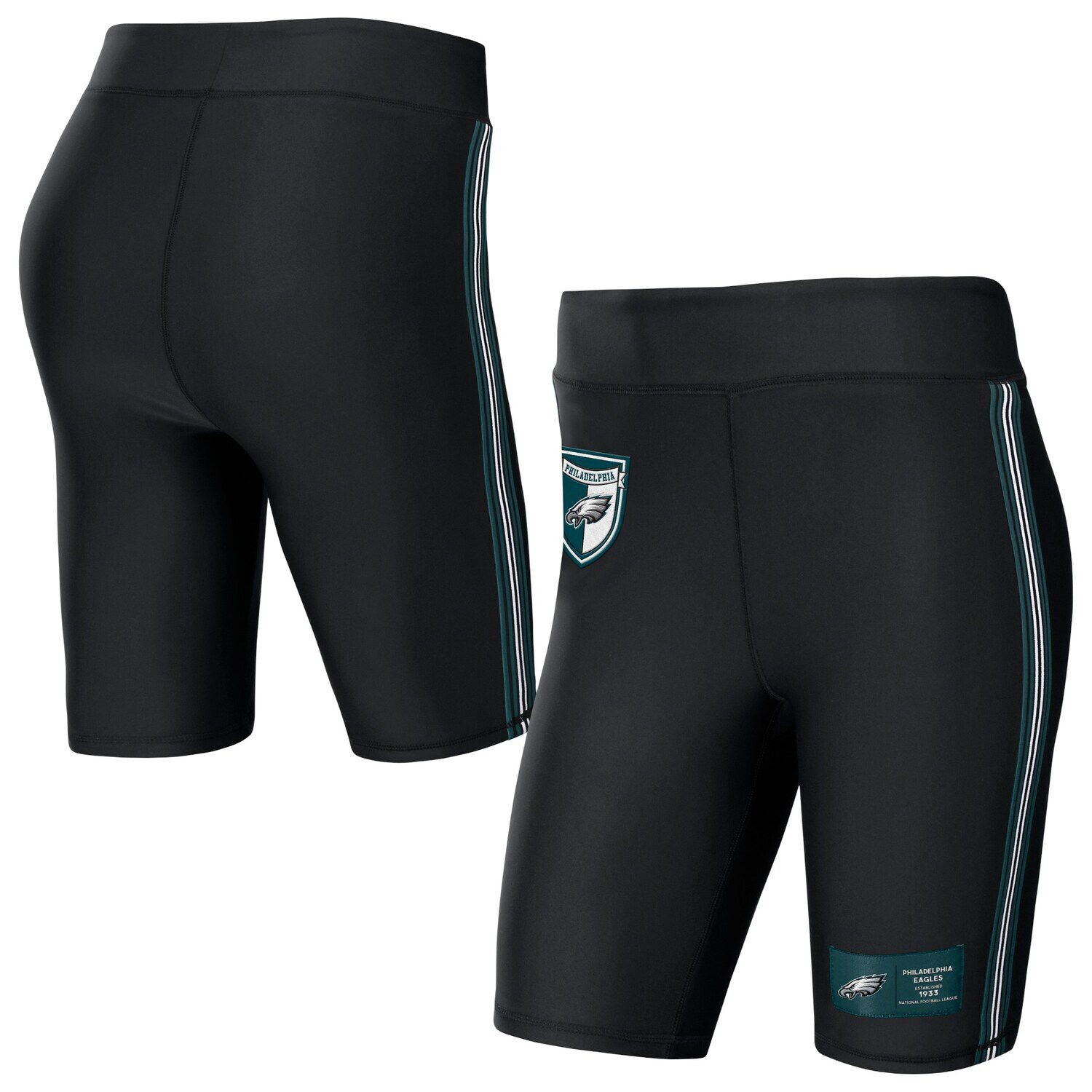 

Женская одежда WEAR by Erin Andrews Черные байкерские шорты Philadelphia Eagles