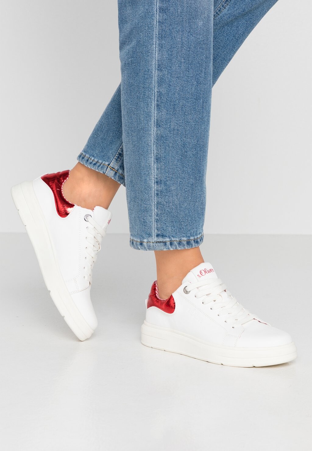 

Низкие кеды s.Oliver, цвет white/red