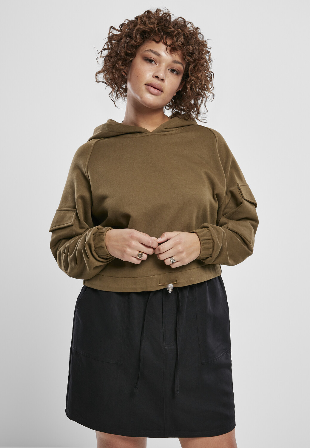 

Толстовка Urban Classics Kapuzenpullover, оливковый