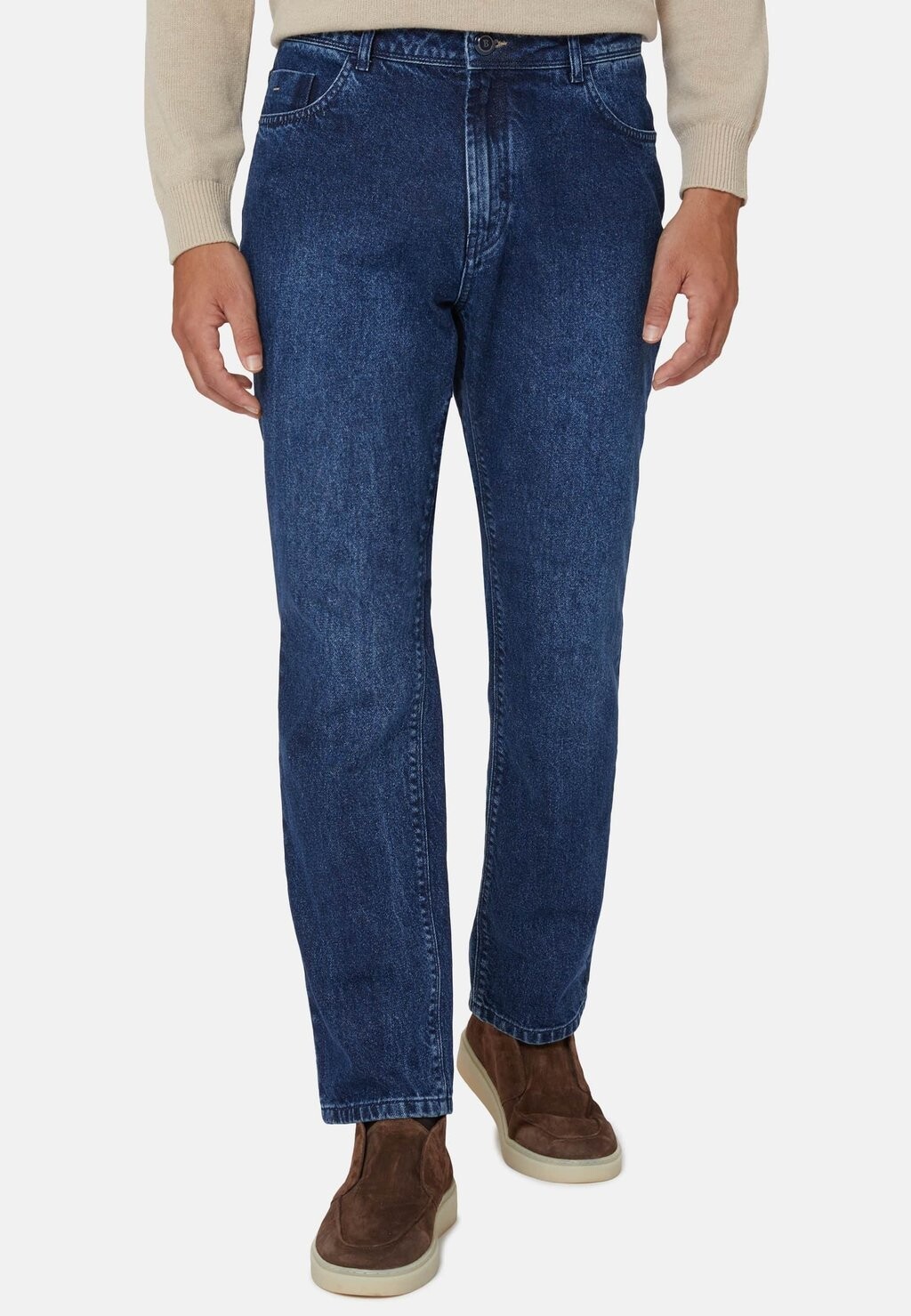

Джинсы прямого кроя Boggi Milano, цвет medium blue
