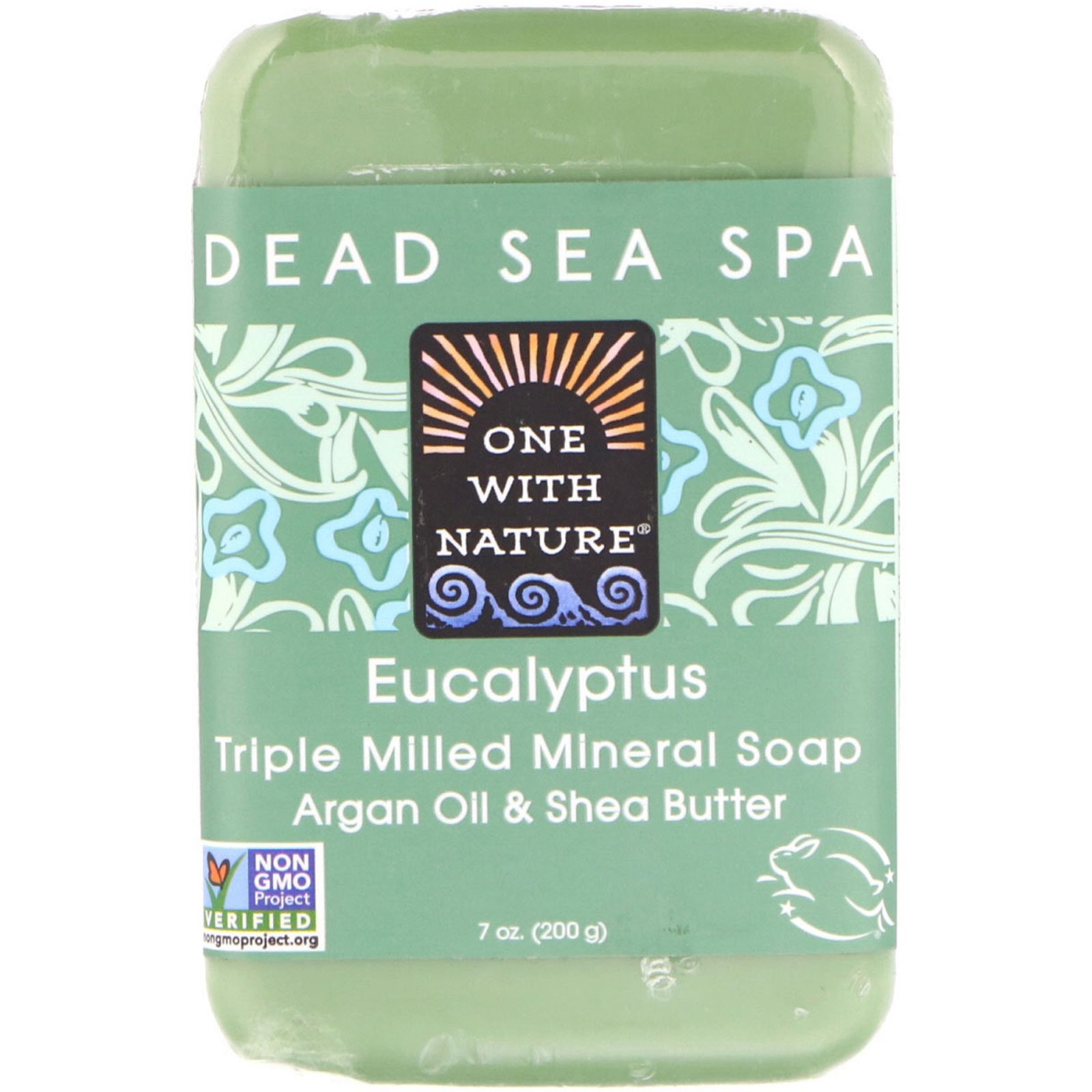 One with Nature Triple Milled Mineral Soap Bar Eucalyptus 7 oz (200 g)