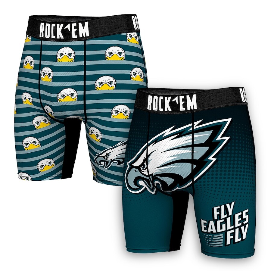 

Боксеры Rock Em Socks Philadelphia Eagles, зеленый