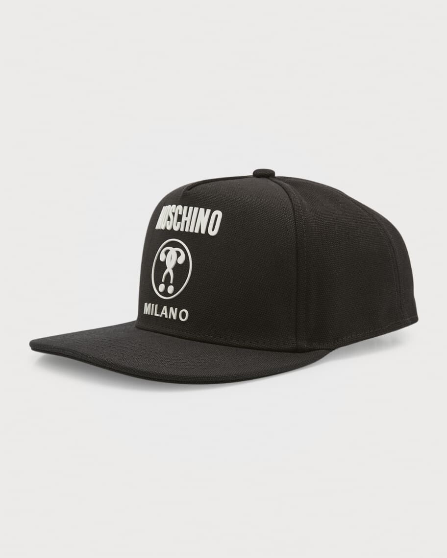 

Мужская бейсболка с плоскими полями и логотипом Cappello Moschino