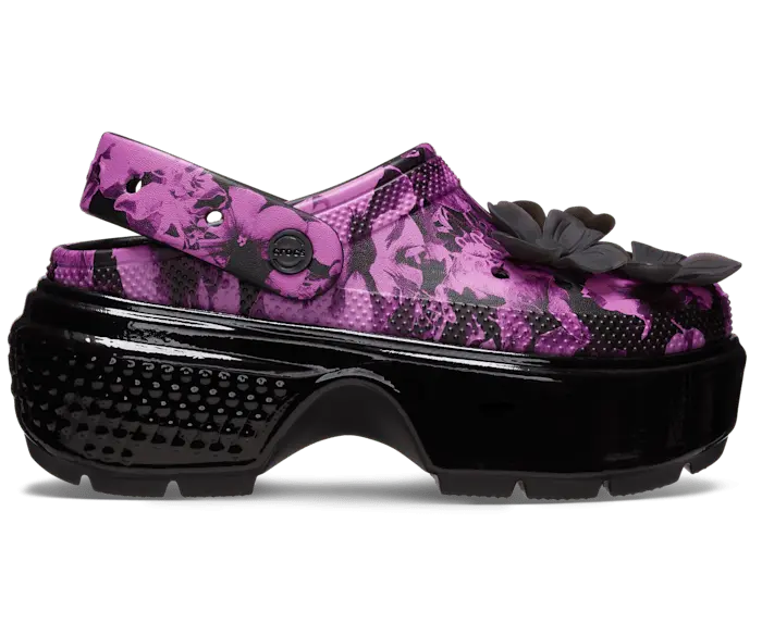 

Сабо Stomp Hyper с цветочным принтом Crocs мужские, цвет Black / Multi