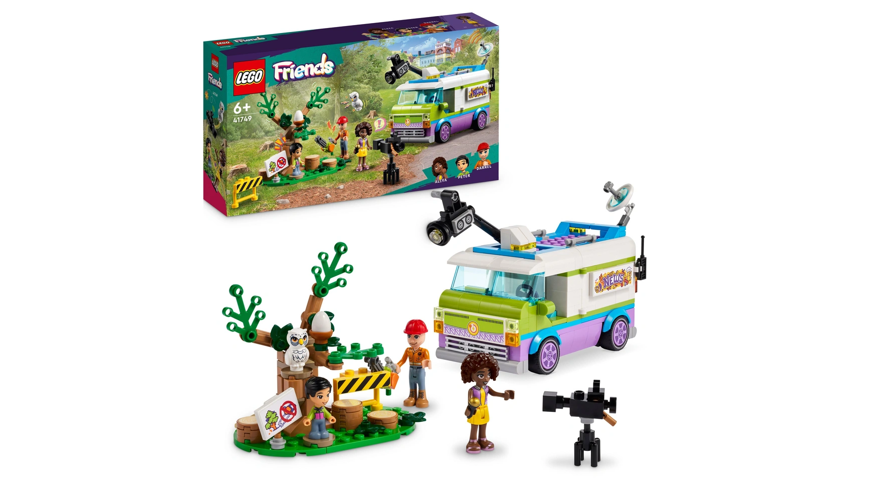 Lego Friends News Van игрушка для детей по спасению животных lego friends парикмахерская 41743