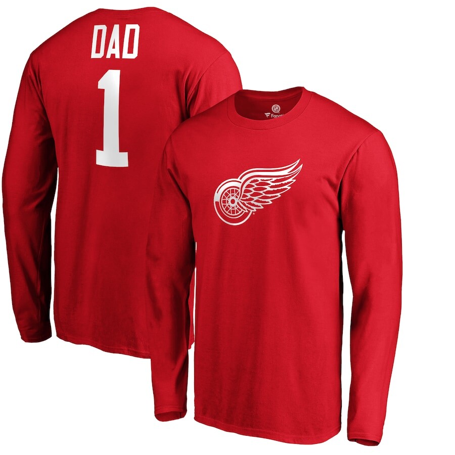 

Футболка с длинным рукавом Fanatics Branded Detroit Red Wings, красный