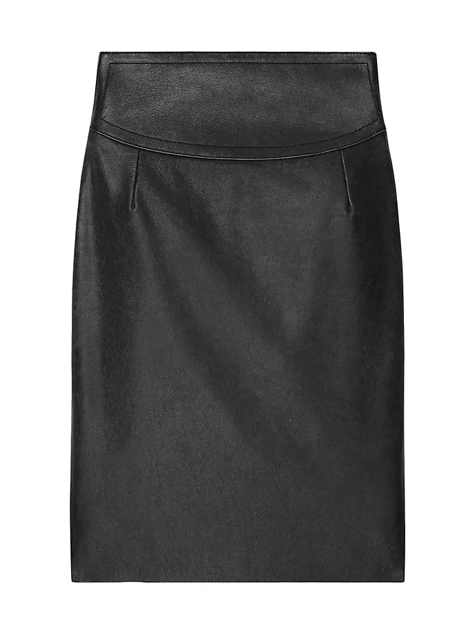 

Юбка из кожи Givenchy, черный