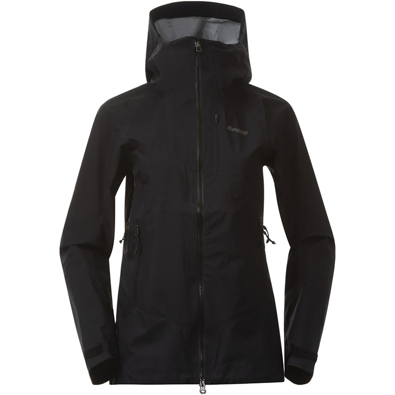 Женская куртка Rabot V2 3L Bergans, черный серебряная противоугонная водонепроницаемая твердая оболочка из эва с зарядкой через usb черный