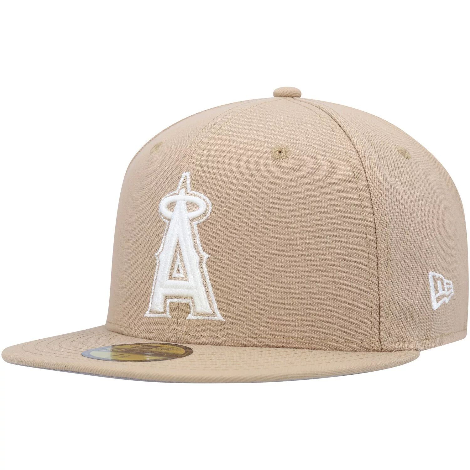 

Мужская приталенная шляпа New Era цвета хаки Los Angeles Angels 59FIFTY