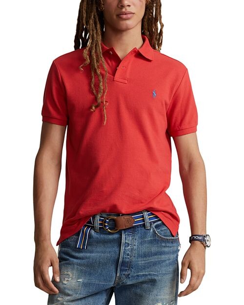 

Классическая сетчатая рубашка-поло Polo Ralph Lauren, цвет Red