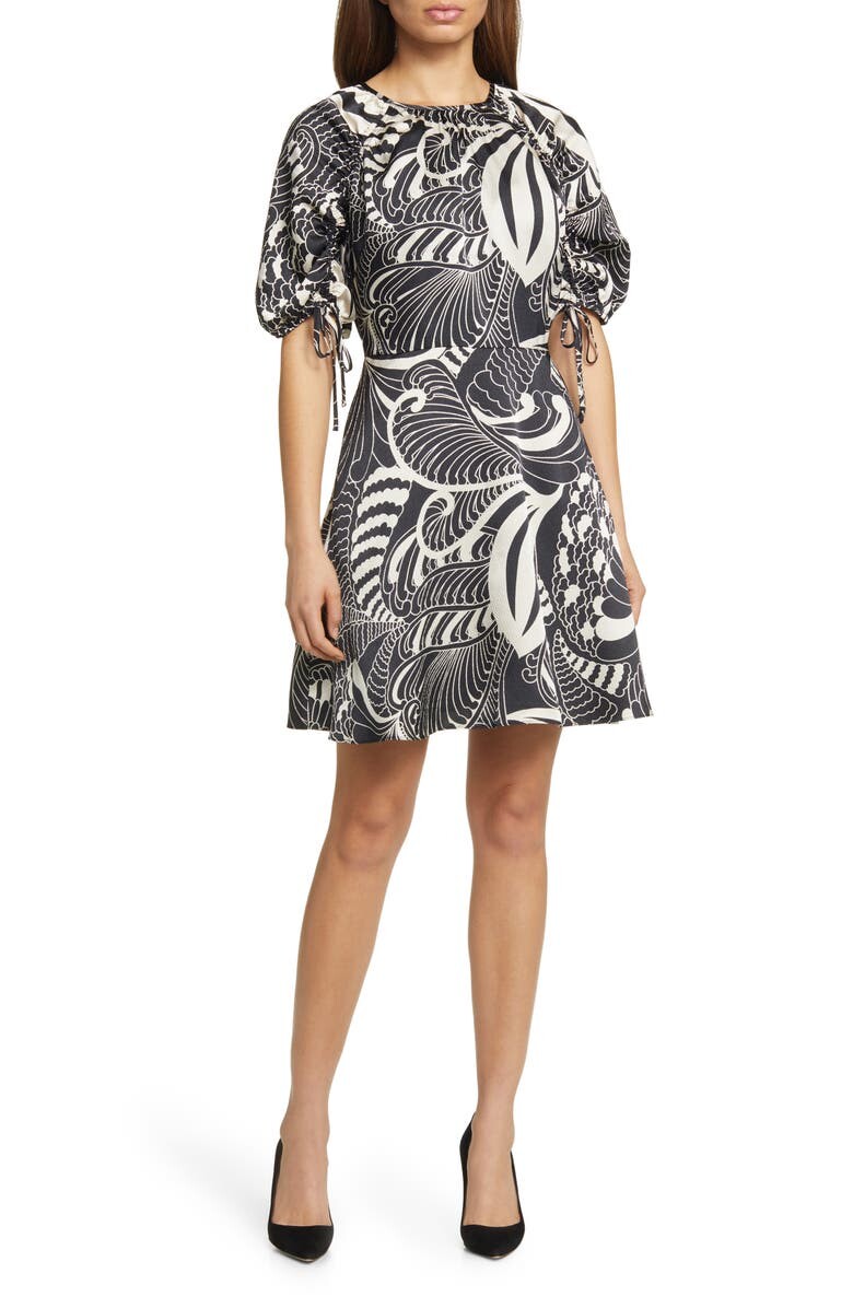 

Мини-платье Faridda с принтом TED BAKER LONDON, черный