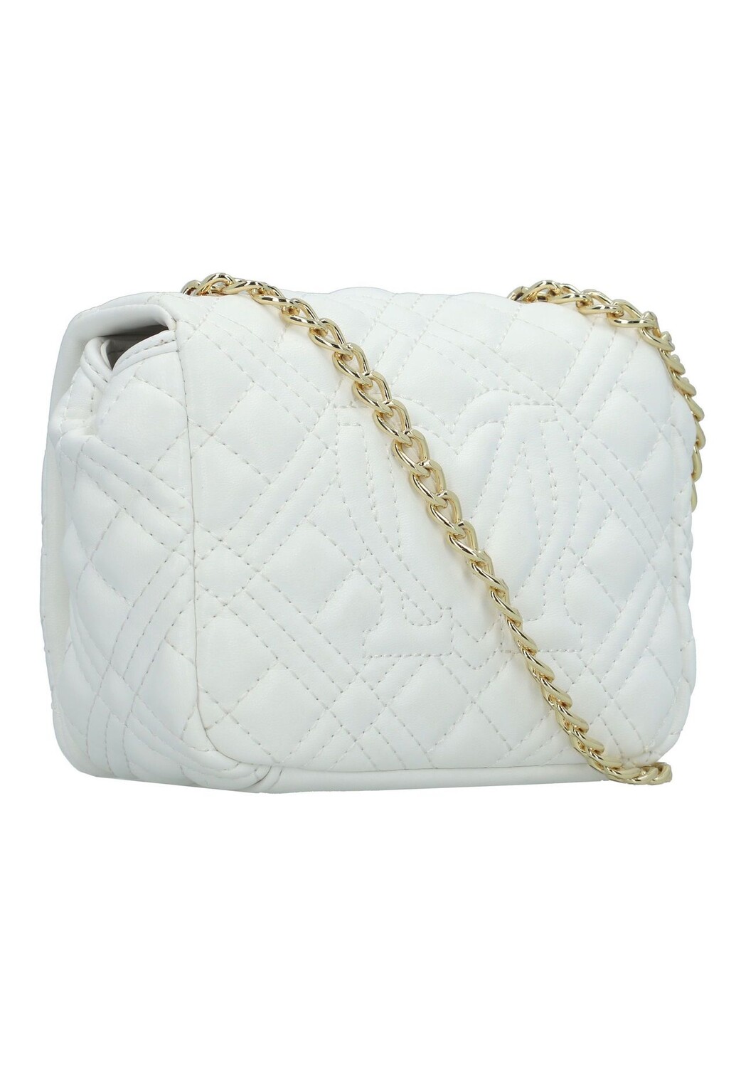 

Стеганая сумка через плечо 18,5 см LOVE MOSCHINO, цвет White Saffiano