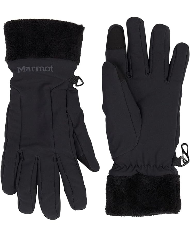 Перчатки Marmot Fuzzy Wuzzy Gloves, черный