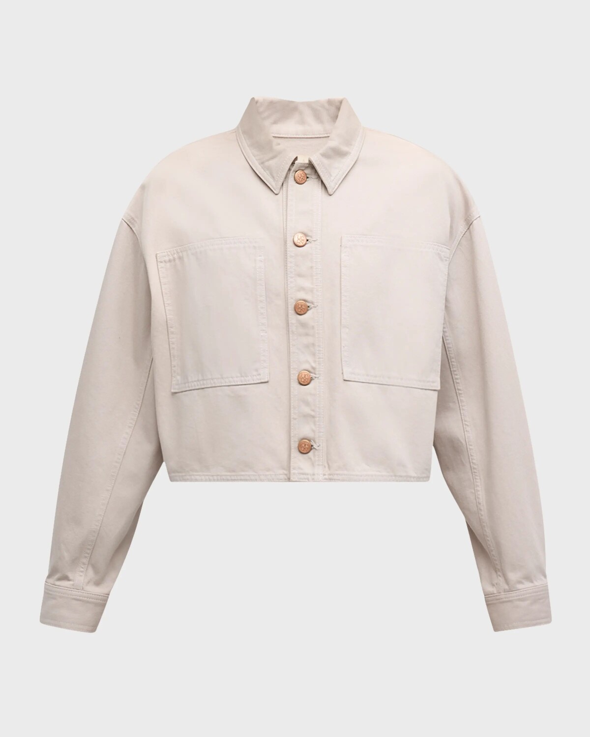 

Укороченная джинсовая куртка Bobbi из хлопка Ulla Johnson, цвет Dove