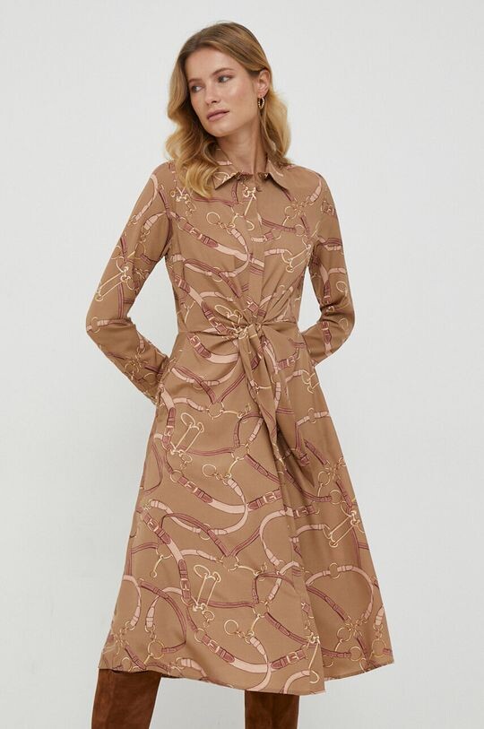 

Платье Лорен Ральф Лорен Lauren Ralph Lauren, коричневый