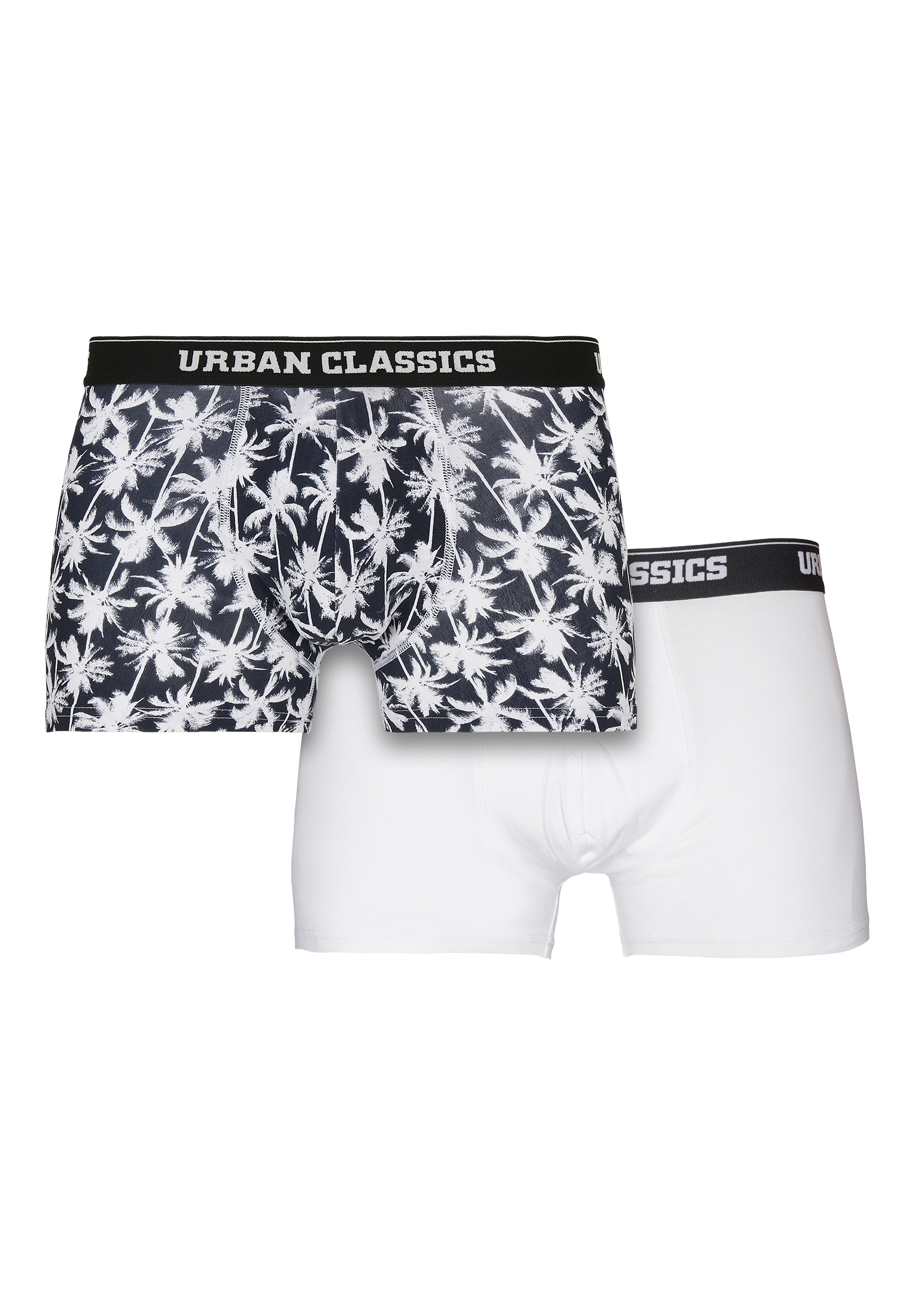 Боксеры Urban Classics s, цвет palm aop+white