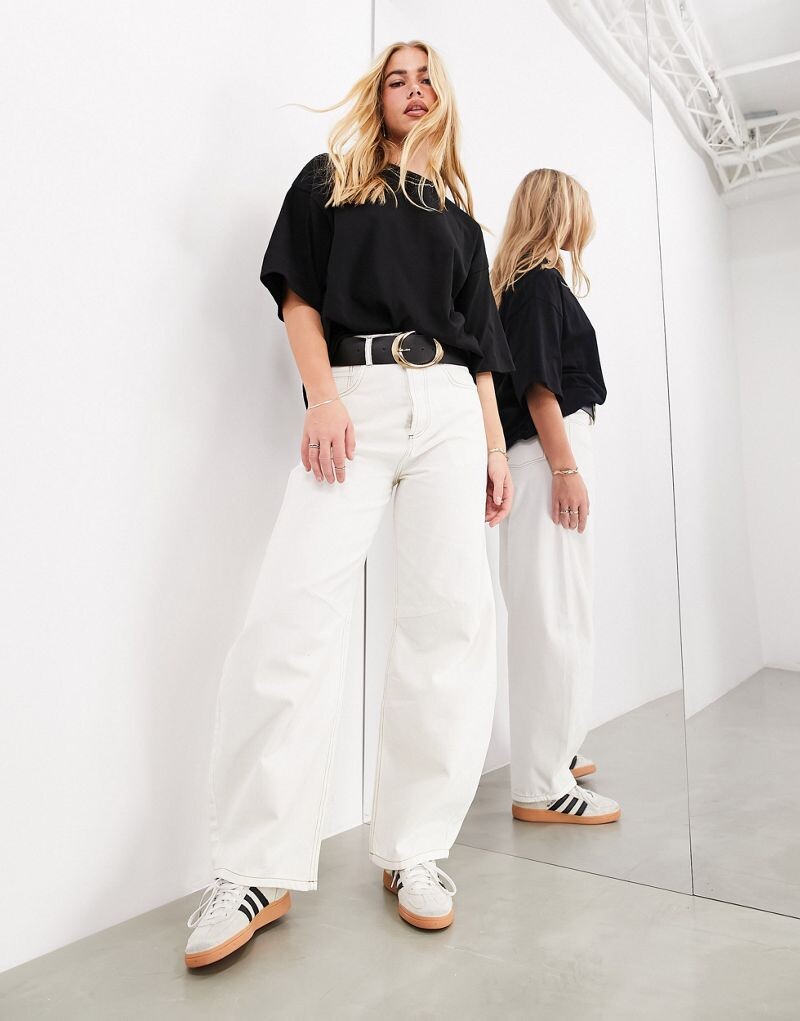 

Джинсы цвета бочонок с завышенной талией ASOS EDITION Sydney