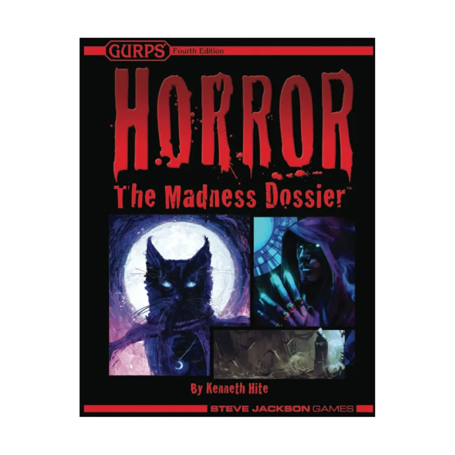 

Horror - The Madness Dossier (P.O.D. Version), GURPS (4th Edition) - Genre Toolkits & Fictional Settings, мягкая обложка