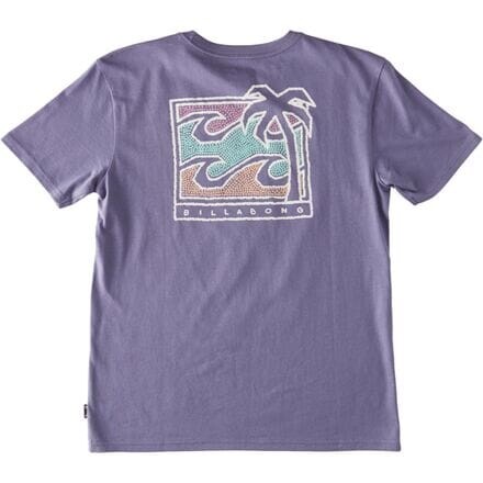 

Топ с короткими рукавами Bbtv – для мальчиков Billabong, цвет Dusty Grape