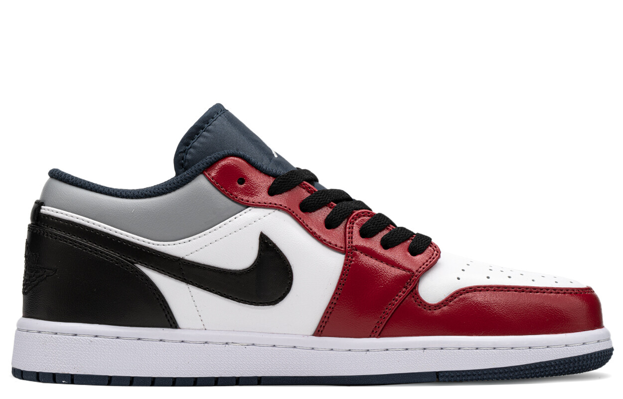 

Кроссовки Air Jordan 1 Vintage Basketball Shoes Men Low-top Black/Red, черный/красный