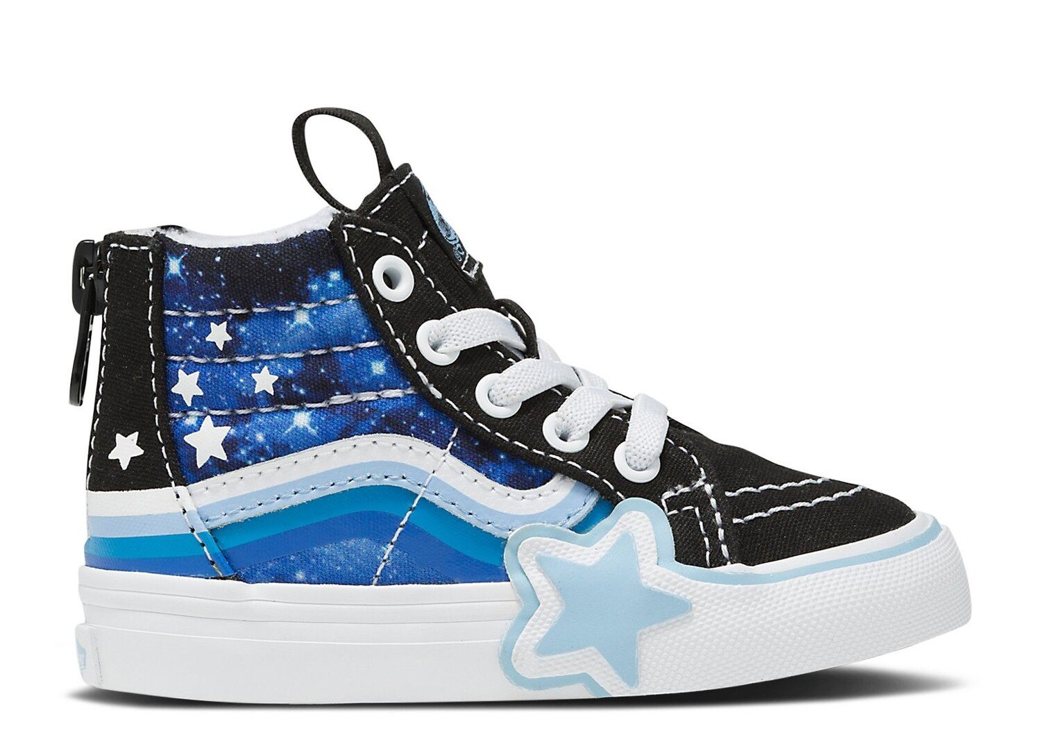 

Кроссовки Vans Sk8-Hi Zip Toddler 'Glow Galaxy Black', черный