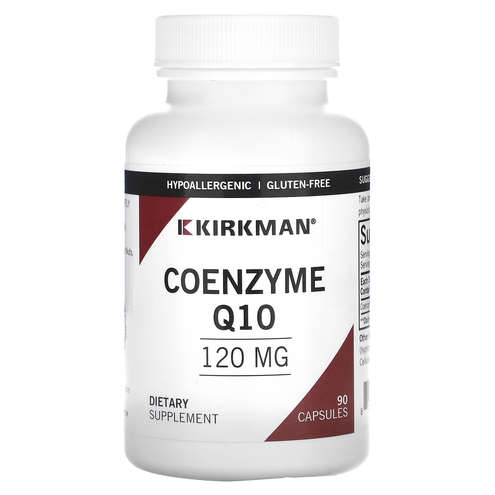 Пищевая добавка Kirkman Labs Coenzyme Q10 120 мг пищевая добавка kirkman labs calcium with vitamin d3 120 капсул