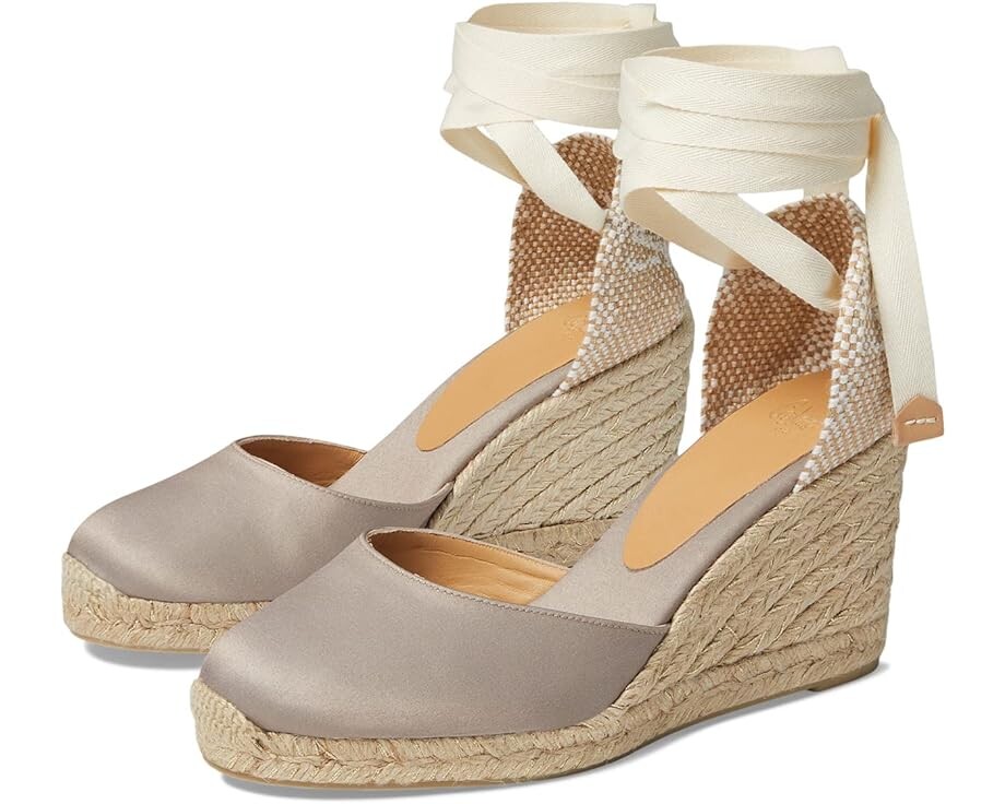 

Туфли CASTANER Carina 80 Wedge Espadrille, цвет Champagne