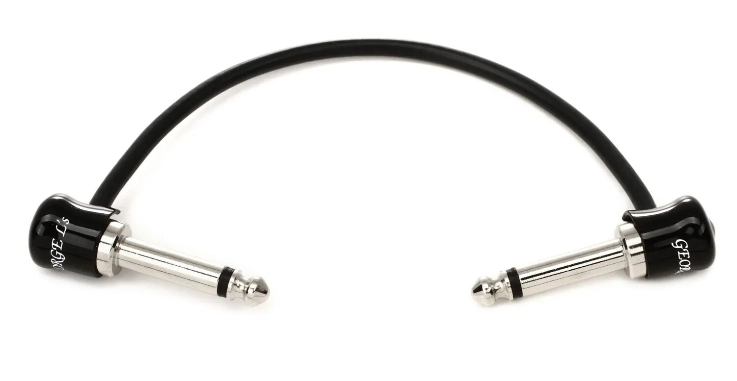 

George Ls GL155Pedal06 Патч-кабель от прямоугольного к прямоугольному педалборду — 6 дюймов, черный