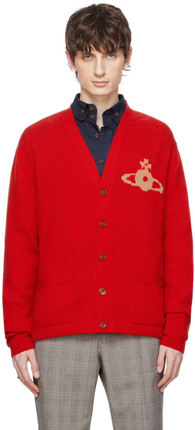 

Красный кардиган Алекса Vivienne Westwood