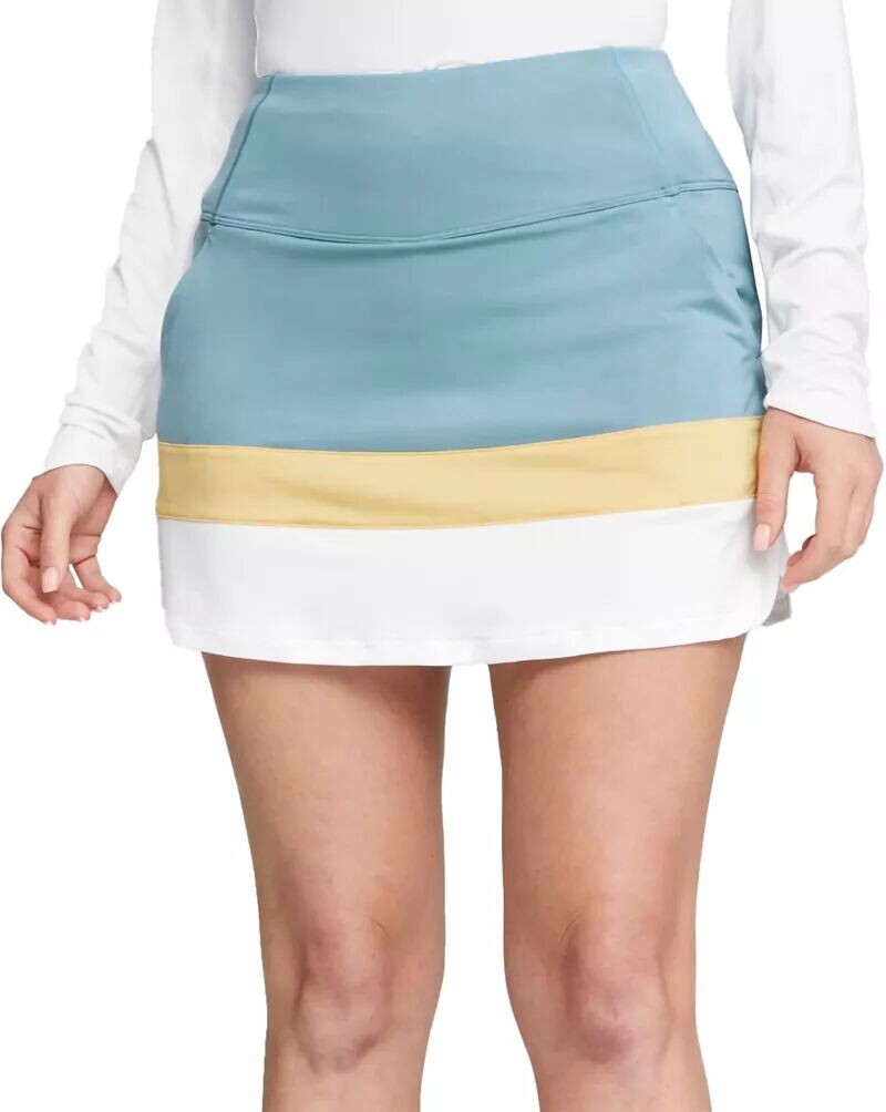 

Женская юбка для гольфа Puma 15 дюймов с цветными блоками PWRMESH