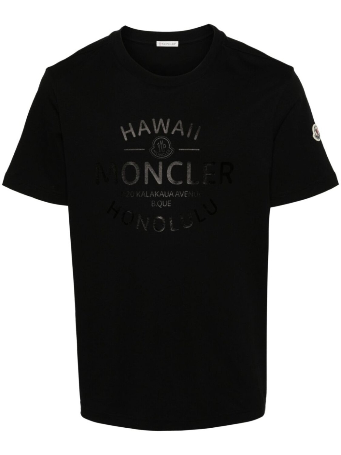 

Moncler футболка с логотипом, черный