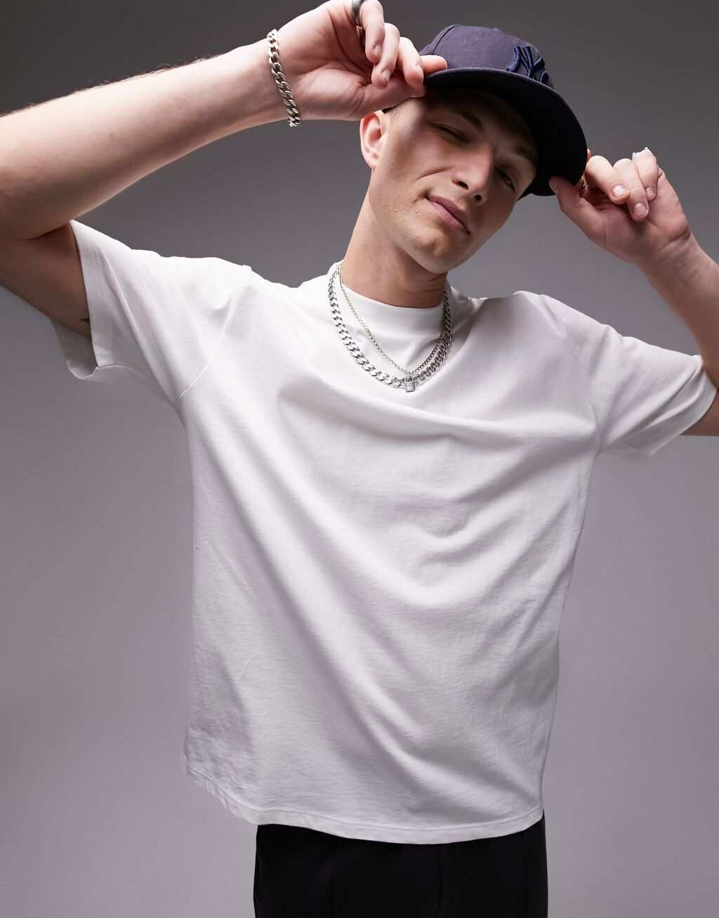 

Белая футболка оверсайз Topman, Белый