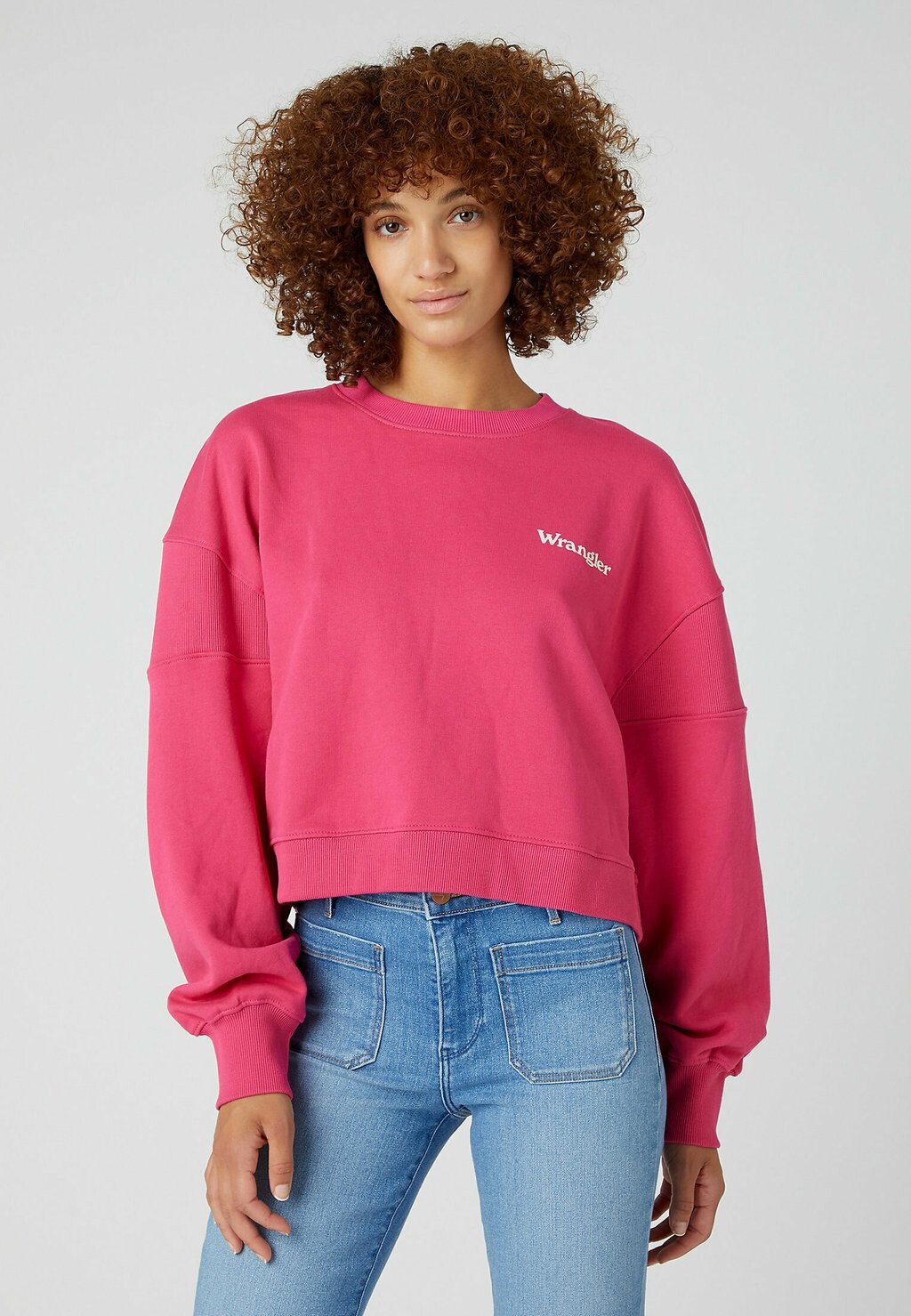 

Толстовка Wrangler PUFFY CREW, цвет fuchsia rose