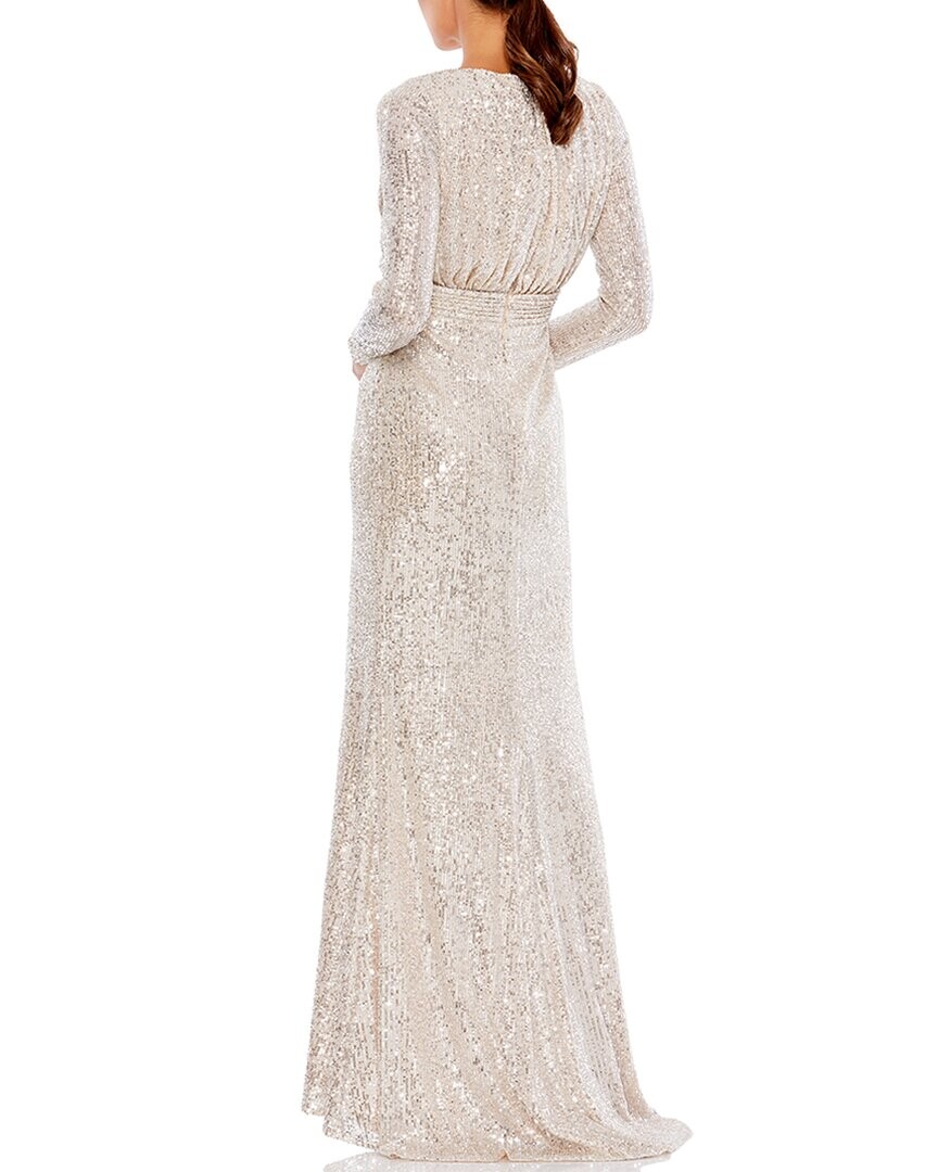 

Платье Mac Duggal с пайетками, серебро