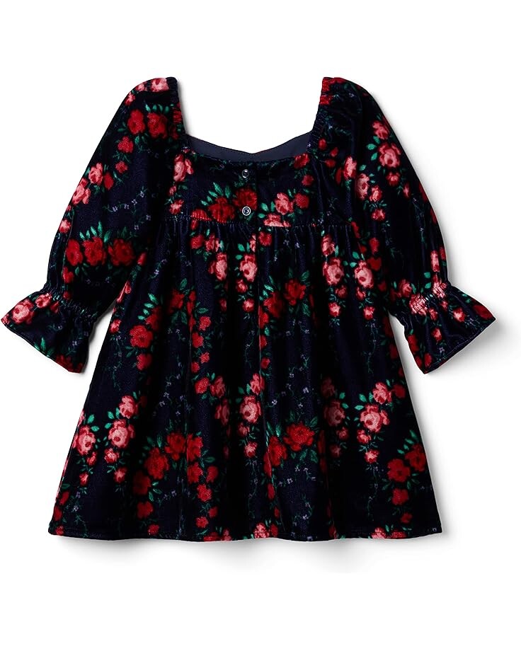 

Платье Janie and Jack Rose Print Dress, синий