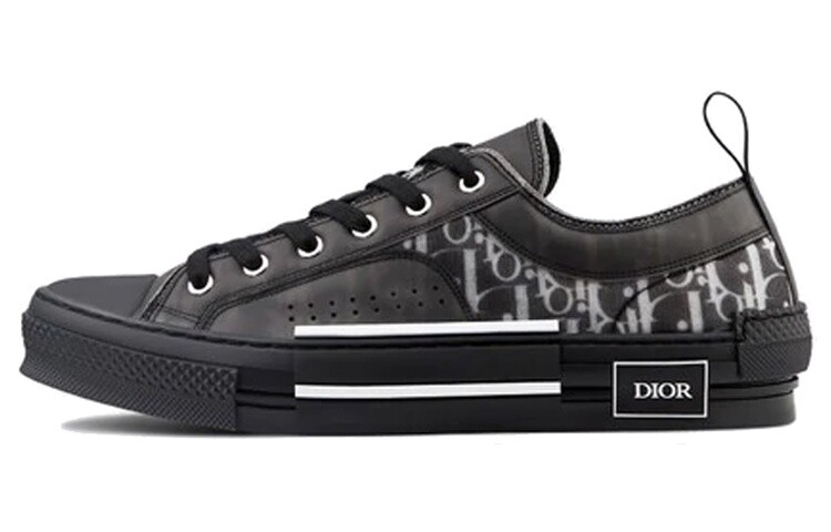 

Dior B23 Low Top Canvas Oblique, черный