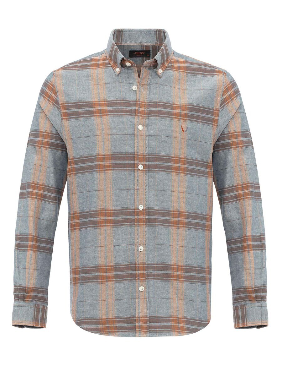 

Рубашка By Diess Collection Regular fit Button Up, серый