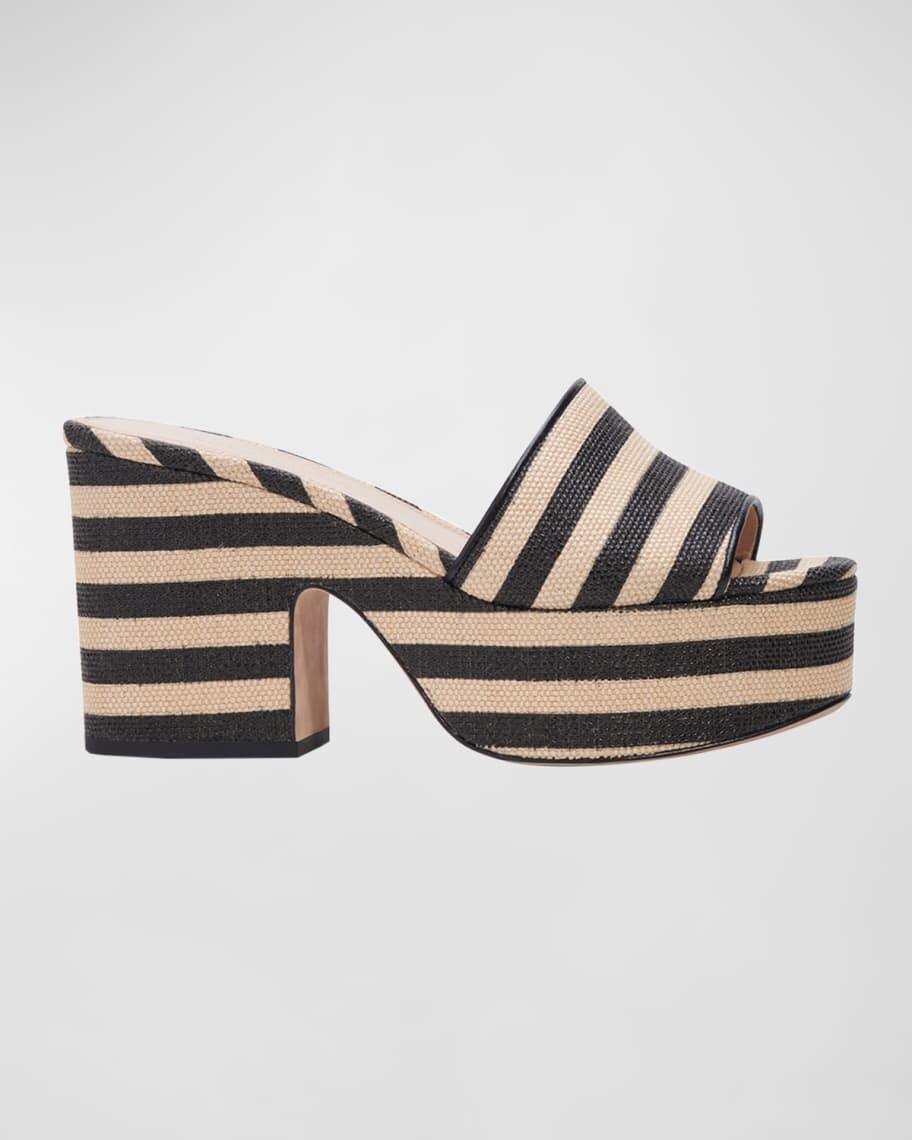 

Шлепанцы ibiza из рафии на платформе kate spade new york